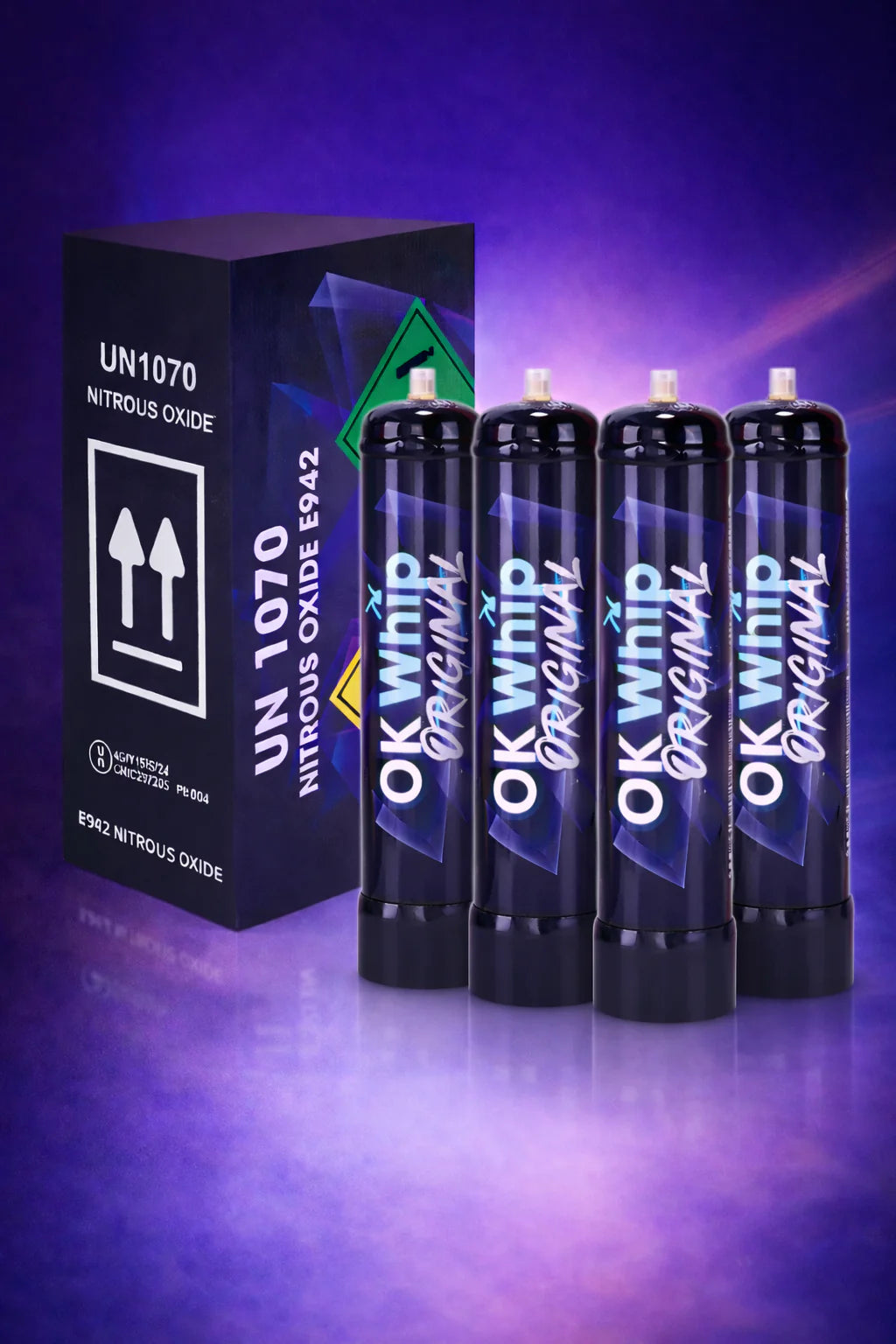 OkWhip 640g - PACK 4 - Uso exclusivo culinario