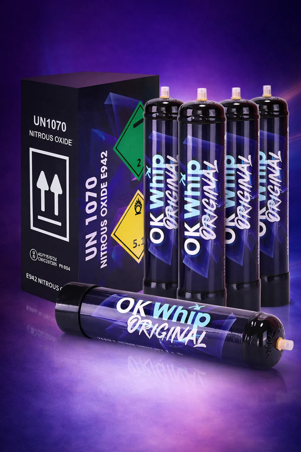 OkWhip 640g - PACK 5 - Uso exclusivo culinario
